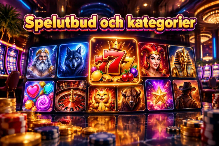 Spelutbud och kategorier